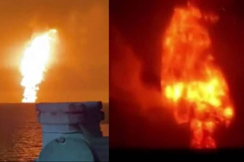 SOCAR: Hazar Denizinde çamur volkanı patladı