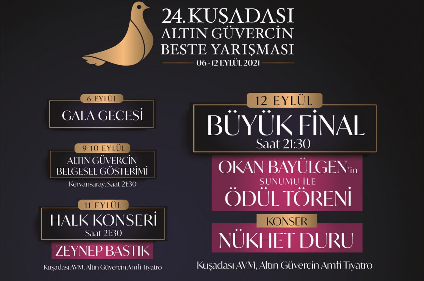 Kuşadası Altın Güvercin Beste Yarışmasının 2021 jürisi belli oldu