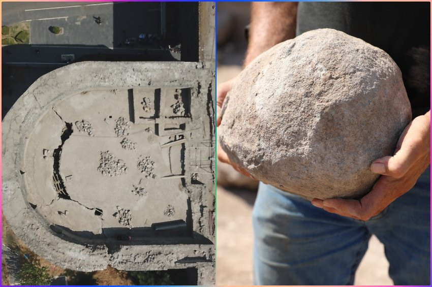 Diyarbakır Surlarında kullanılan mancınığın izleri bulundu