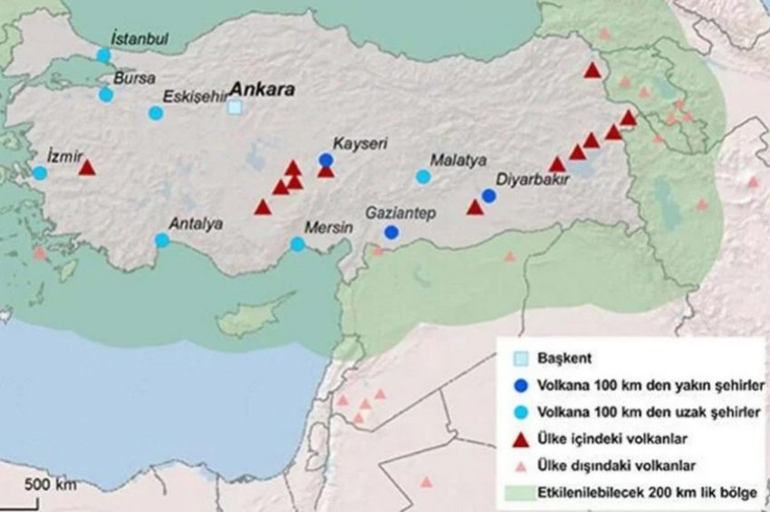 Türkiyede patlama ihtimali olan yanardağ var mı?