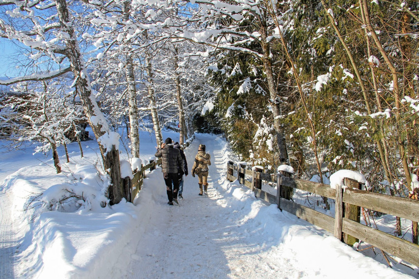 Karlı zeminde eller cepte yürümeyin