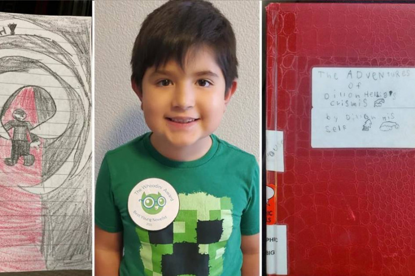 Hazırladığı kitabı gizlice kütüphaneye koyan çocuk meşhur oldu