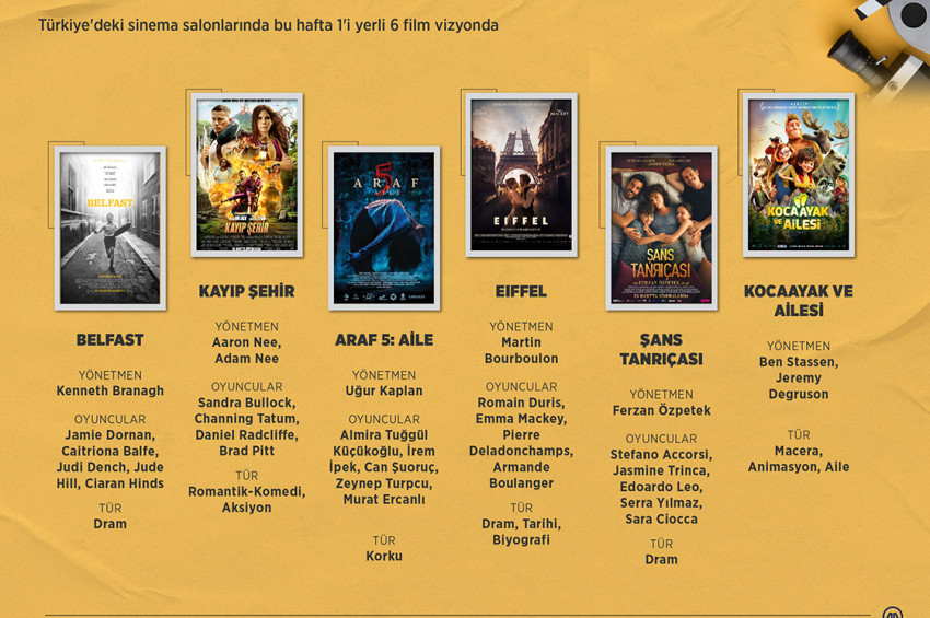 Sinemalarda bu hafta biri yerli 6 yeni film var