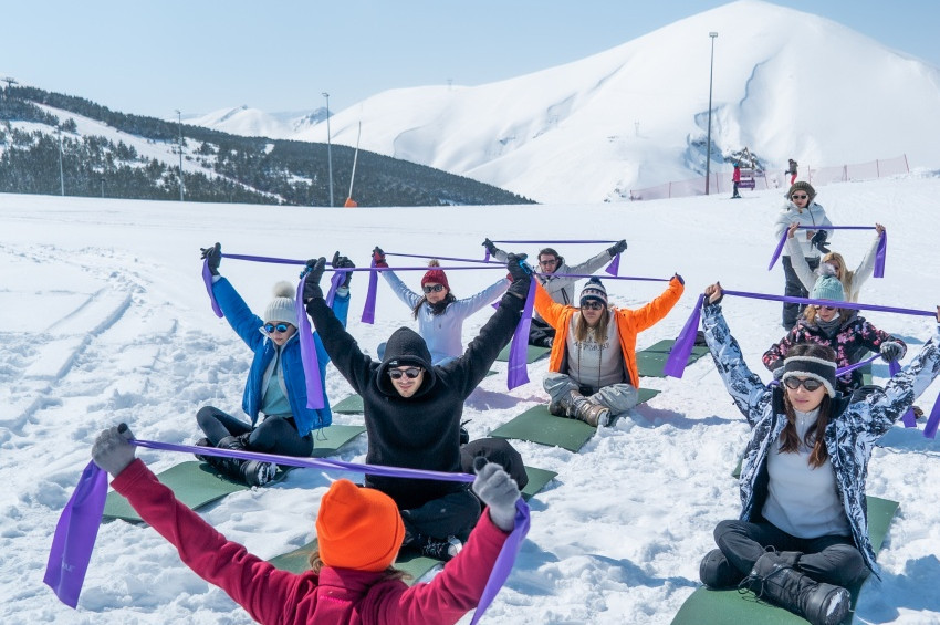 Palandöken’de eklem sağlığı için yoga