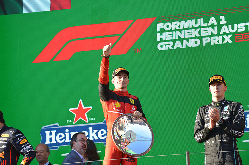 F1 Avustralya Grand Prixsinin en hızlısı Leclerc oldu