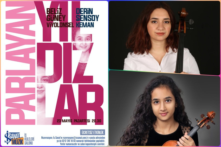 Beliz Güney ve  Derin Şensoydan viyolonsel ve keman konseri