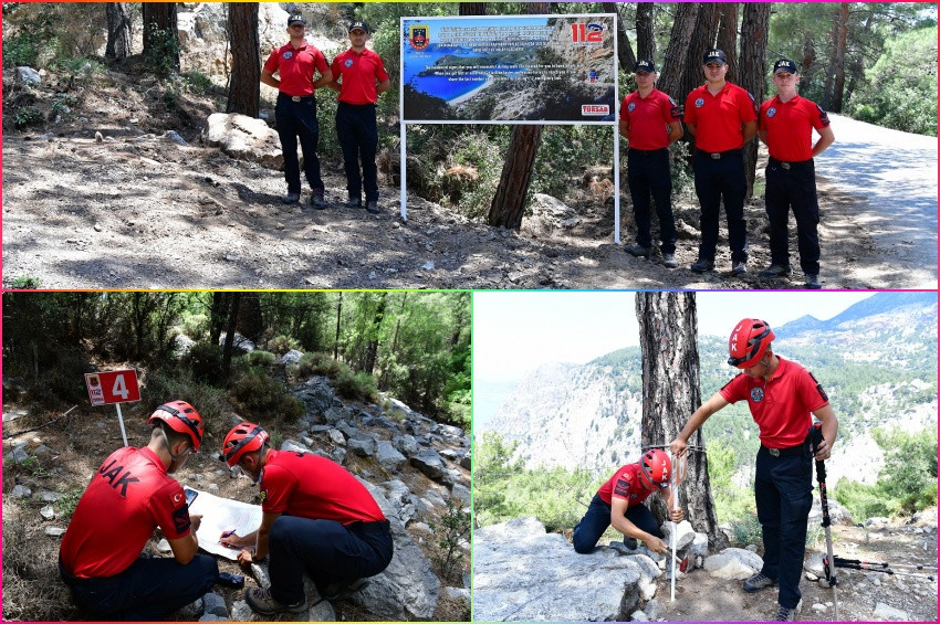 Tarihi Likya Yürüyüş Yoluna yer tespit levhaları yerleştirildi