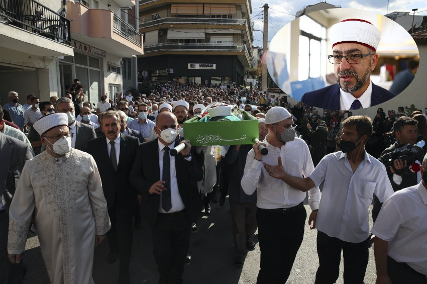 İskeçe Müftüsü Ahmet Mete gözyaşları ile toprağa verildi