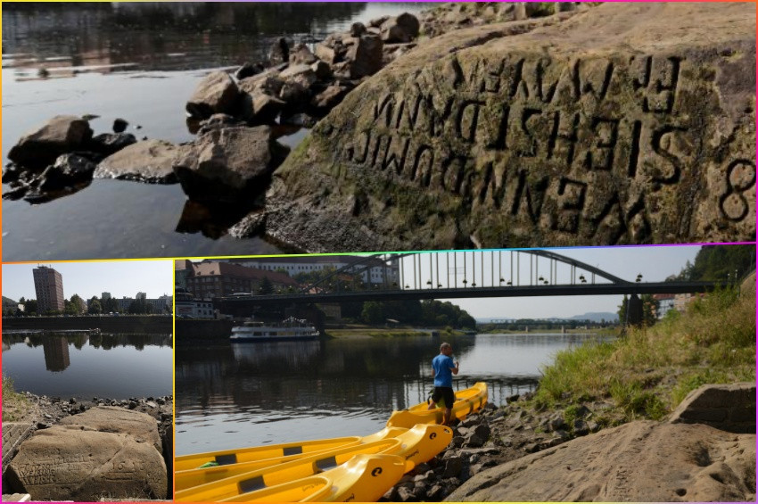 Beni görürsen ağla yazılı açlık kayaları yeniden ortaya çıktı