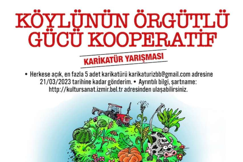 Köylünün Örgütlü Gücü Kooperatif temalı Karikatür Yarışması