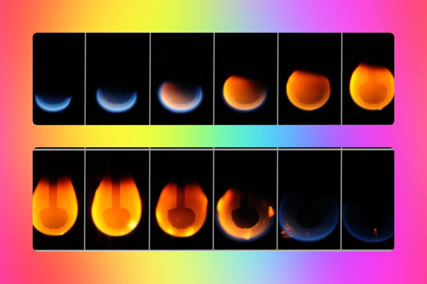 Uzayda sıfır yerçekiminde alevler nasıl hareket eder deneyi!