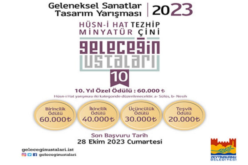 Geleceğin Ustaları 2023 Geleneksel Sanatlar Tasarım Yarışması başladı