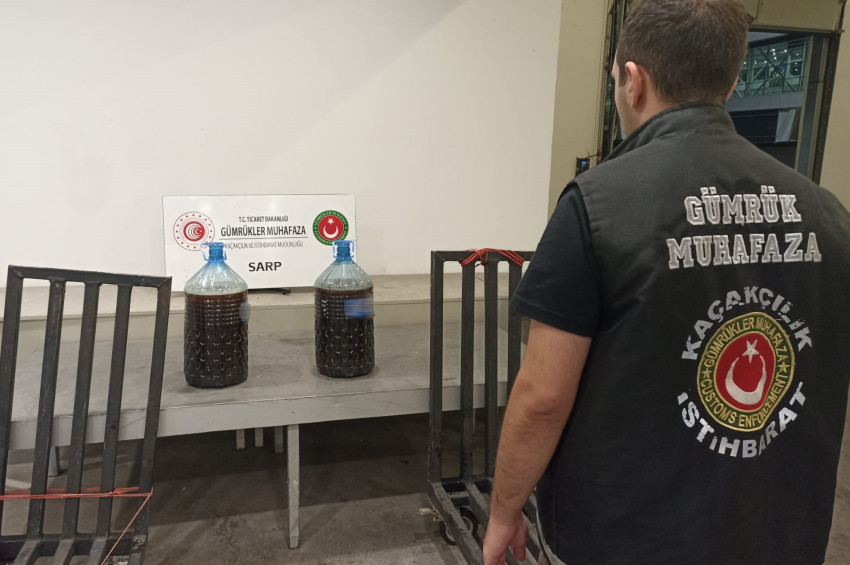 Elli kilo kestane balını sınırdan kaçak sokmaya çalıştılar