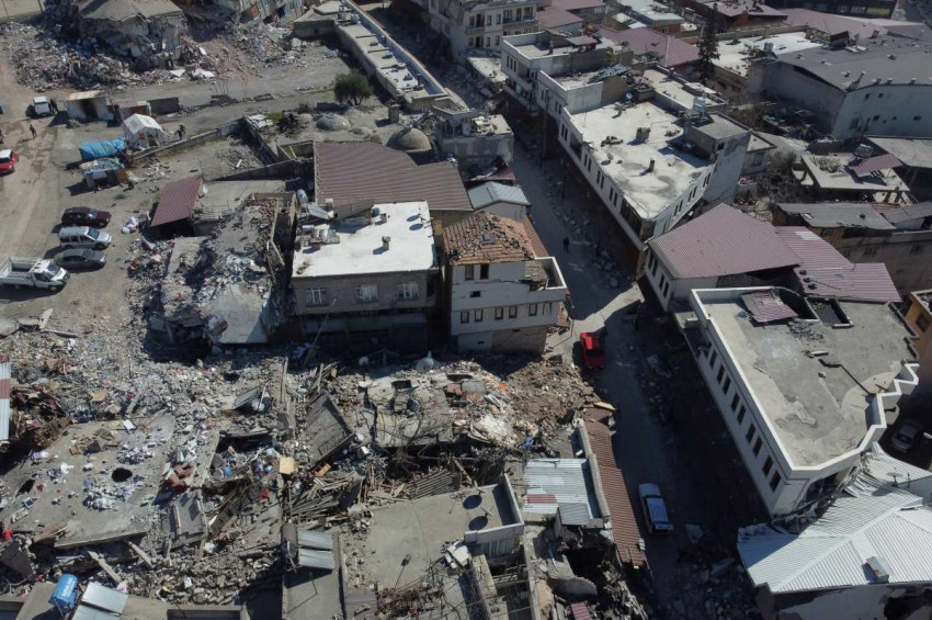 Tarihi Maraş Çarşısı depremde bu hale geldi