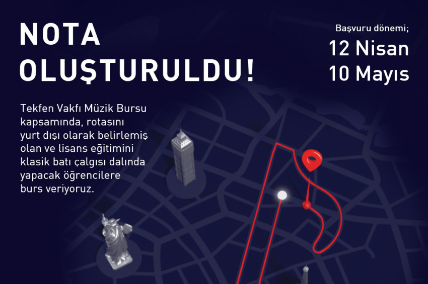 Tekfen Vakfı Müzik Bursu 2023-2024 eğitim yılı başvuruları başladı