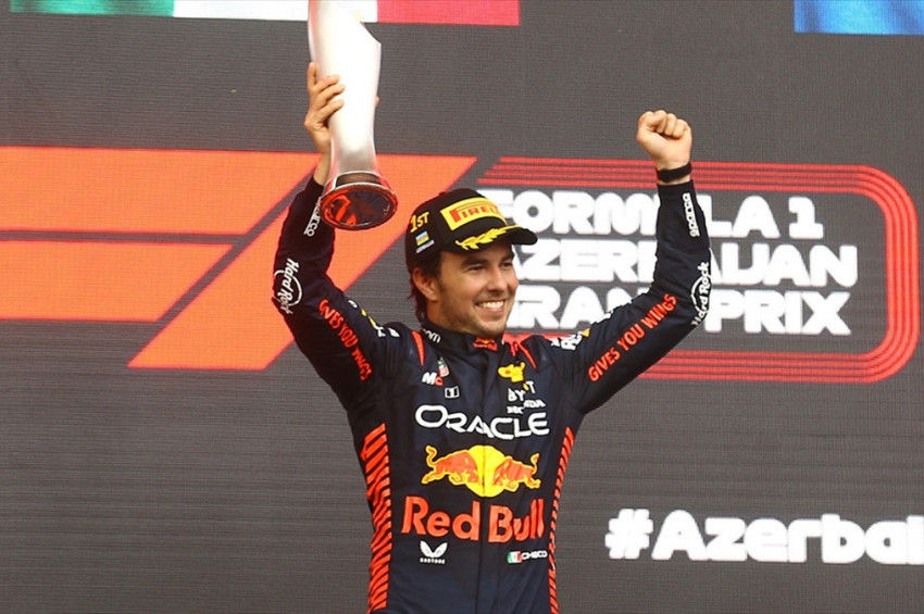 Sergio Perez F1 Azerbaycan Grand Prixsinde rakip tanımadı