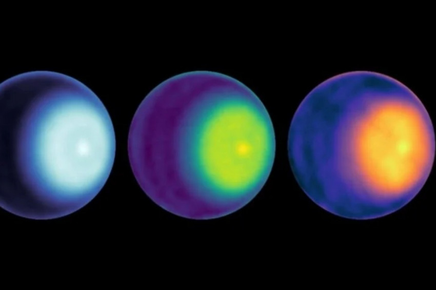 Uranüsün kuzey kutbunda dönen bir siklon keşfedildi