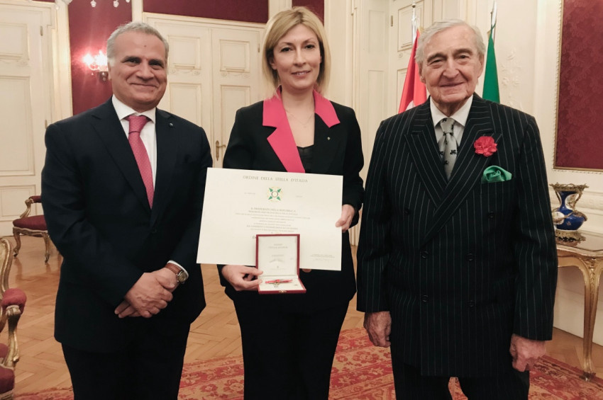 Rahmi M. Koç Müzesi İtalya Yıldızı Nişanı aldı, Müdürü Mine Sofuoğlu şövalye oldu