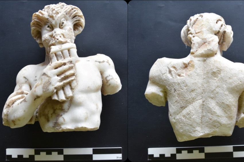 Saraçhane Arkeoloji Parkında Pan heykeli bulundu