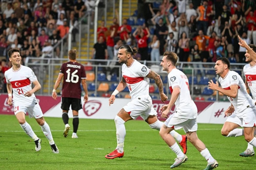 Son dakikalardaki gol düellosu sonucu belirledi: Letonya: 2 - Türkiye: 3