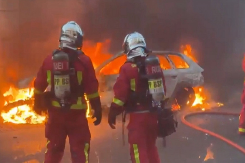 Fransada polis dur ihtarına uymayan genci vurdu, ortalık karıştı!