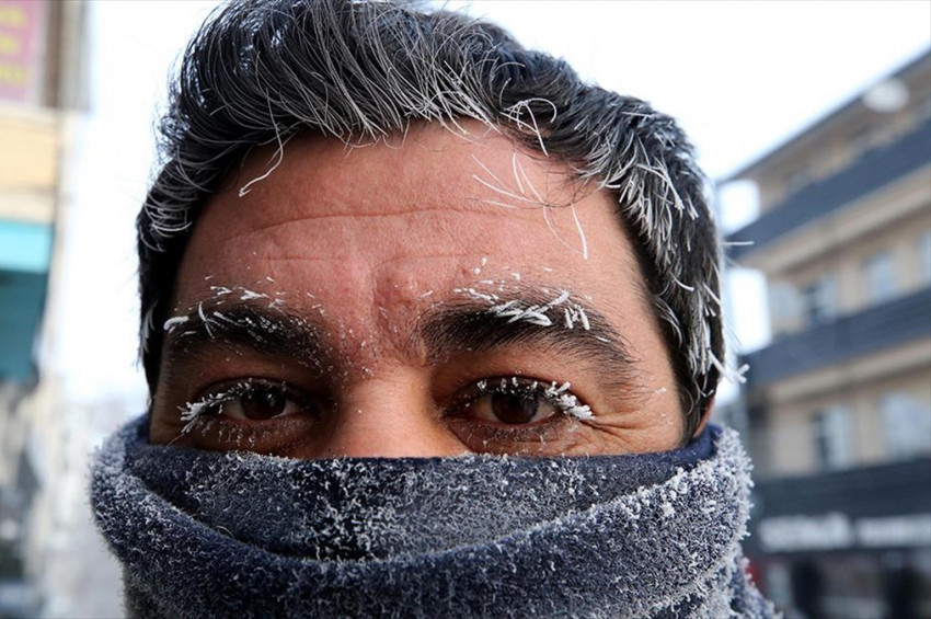 Kaş ve kirpik donduran yurdum soğukları!