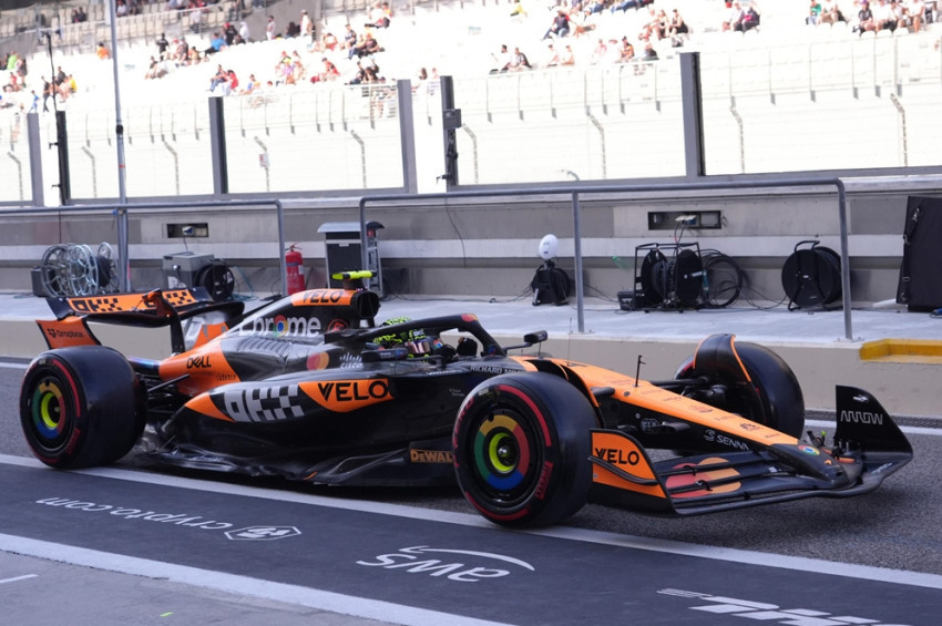 Formula 1de  son yarışta ilk cep Lando Norrisin