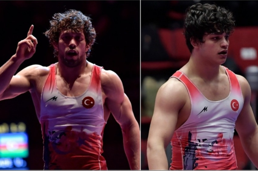 Selçuk Can ve Alperen Berber, Avrupa Grekoromen Güreş Şampiyonu oldu