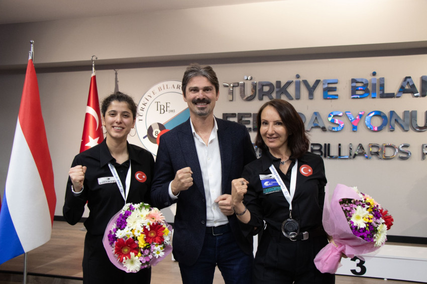 Türkiye Kadın Milli Takımı 3 bant bilardoda Avrupa ikincisi oldu