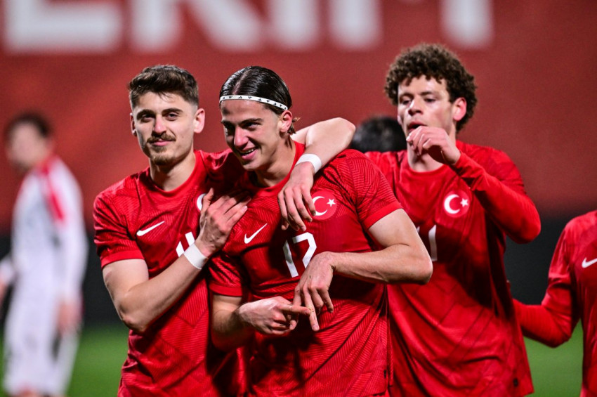 Ümit milli takım hazırlık maçında galip: Türkiye: 2 - Gürcistan: 1