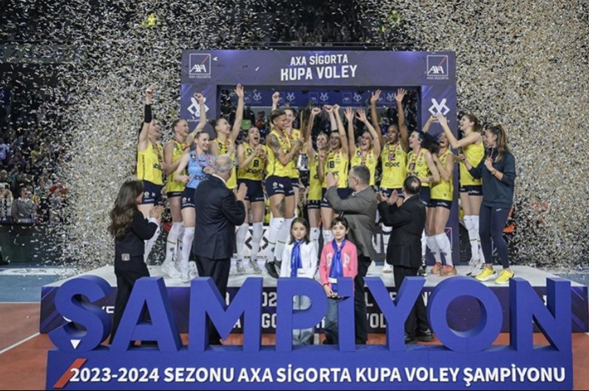2023 - 2024 Sezonu Türkiye Voleybol Kadınlar Kupasında şampiyon Fenerbahçe