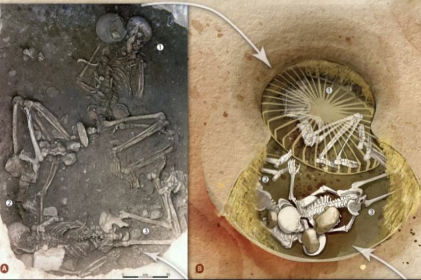 Avrupada taş devrinde pek çok insan diri diri gömülmüş
