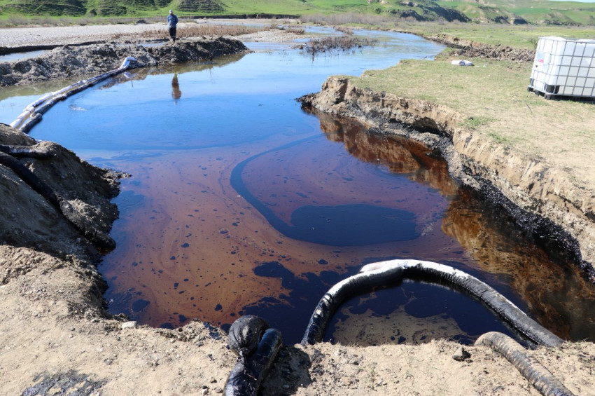 Batman Silivanka Petrol sahasında petrol sızıntısı