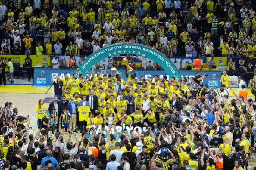 Türkiye Basketbol Süper Liginde Fenerbahçe Beko, şampiyon