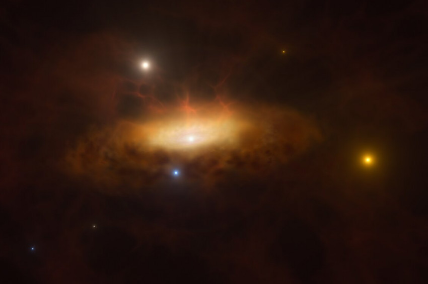 Uzaklarda bir yerlerde bir kara delik uyandı!