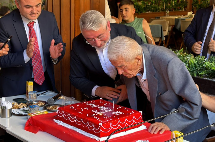 Çorumlu ünlü doktor Rıfat Patır 100. yaş gününü kutladı