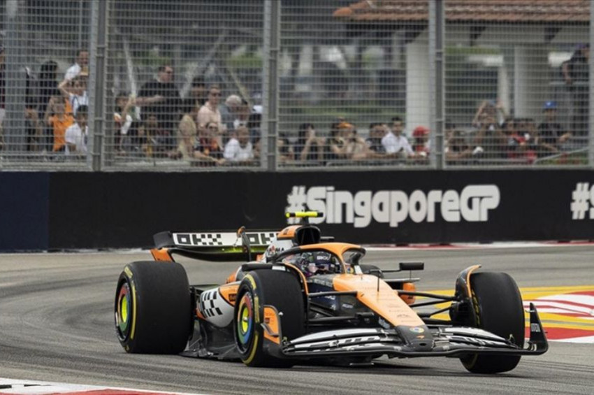 Lando Norris, Formula 1 Singapur Grand Prixsine de ilk cepte başlayacak