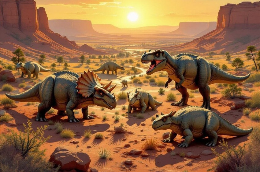 Dinozorlar yok olmadan önce çöküşte değilmiş
