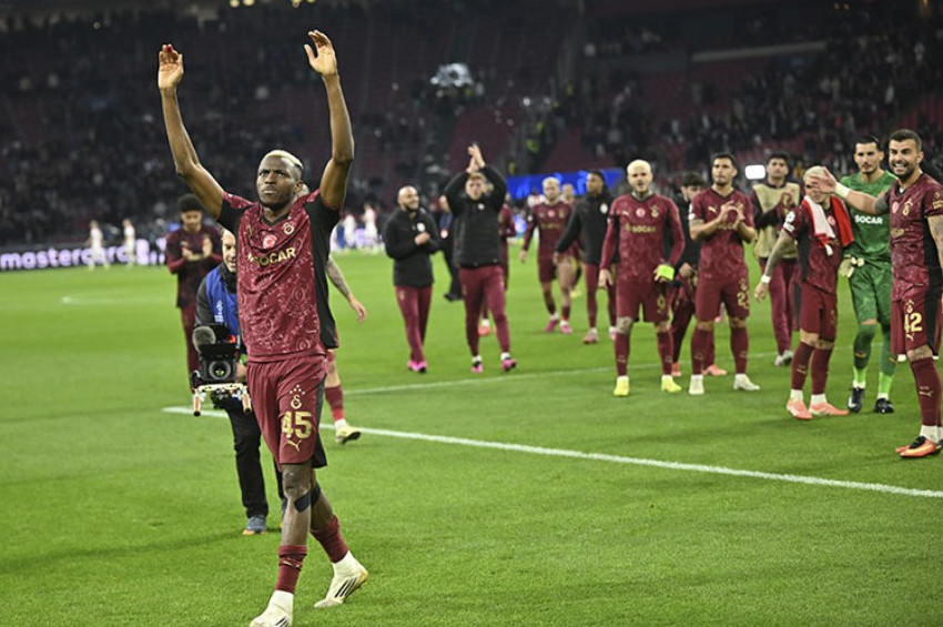Galatasaray, Osimhenin golleriyle Ajaxı 3-0 yendi