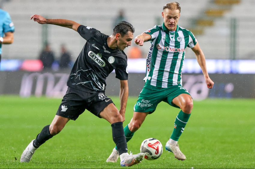 Konyaspor ile Rizespor maçı berabere bitti: 1-1