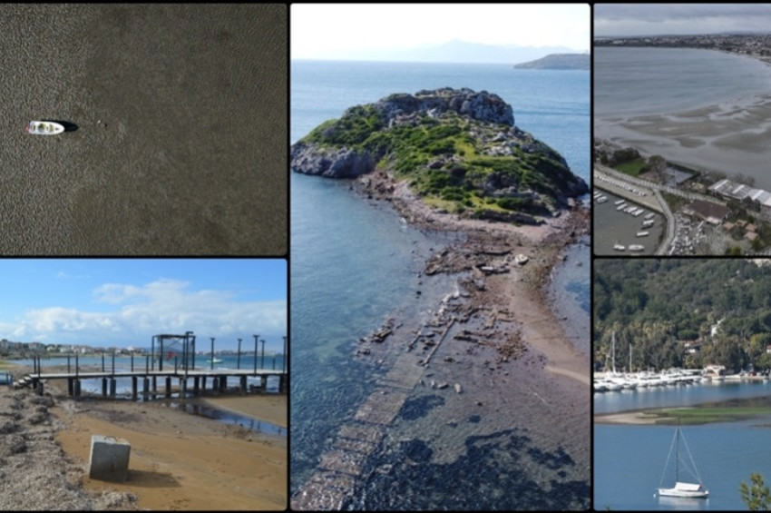 Ege ve Marmarada 8 ilçede deniz suyu geri çekildi