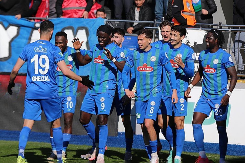 Rizespor, Alanyasporu 3-1 yenerek 3 puanı aldı