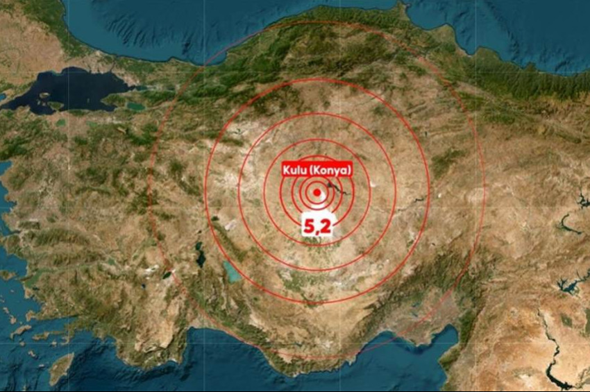 Konyada deprem: Büyüklüğü 5,2 