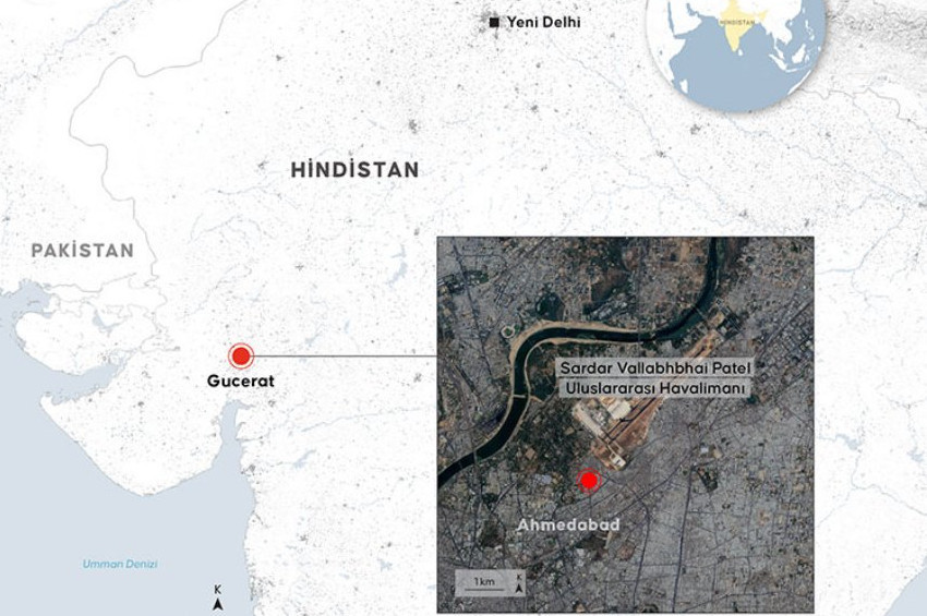 Hindistanda uçak kazası: 200den fazla ölü olduğu tahmin ediliyor