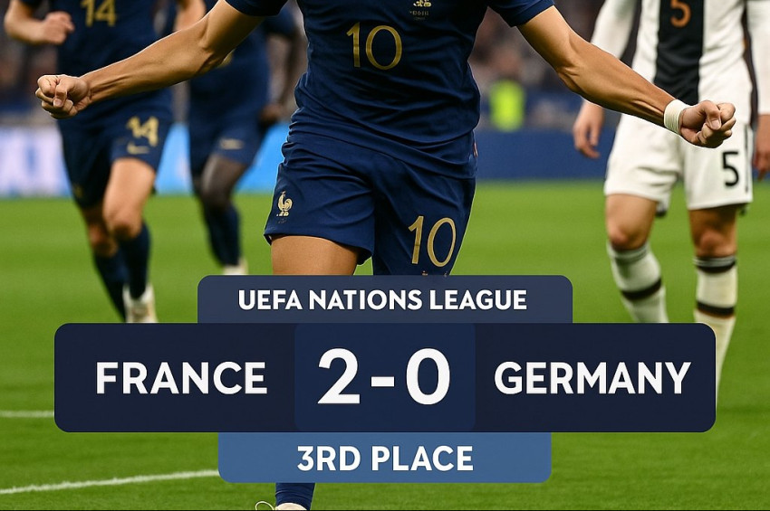 UEFA Uluslar Liginde üçüncülük sevinci yaşayan takım Fransa oldu