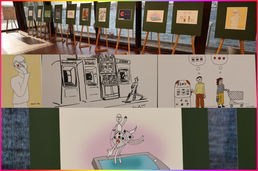 Kumar Bağımlılığı konulu 2025 Uluslararası Yeşilay Karikatür Yarışması ödülleri verildi