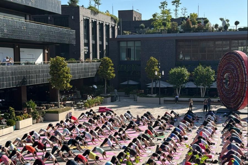 Galataport İstanbulda Rıhtımda Yoga etkinliği sürüyor