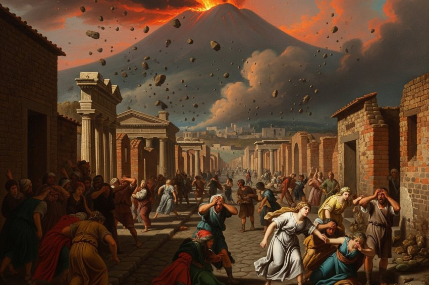 Pompeide 79 yılındaki faciada sağ kalanların izleri de bulundu