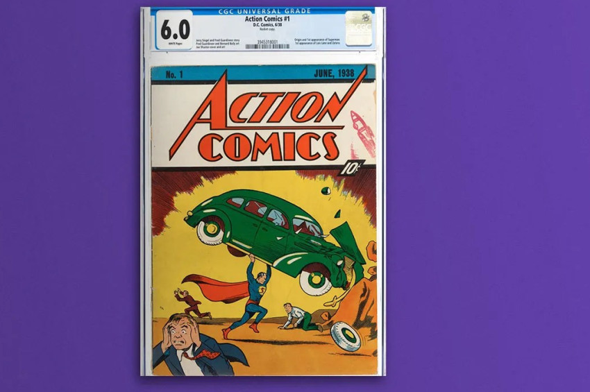 1938 tarihli  Action Comics No. 1 nüshası 15 milyon dolara alıcı buldu