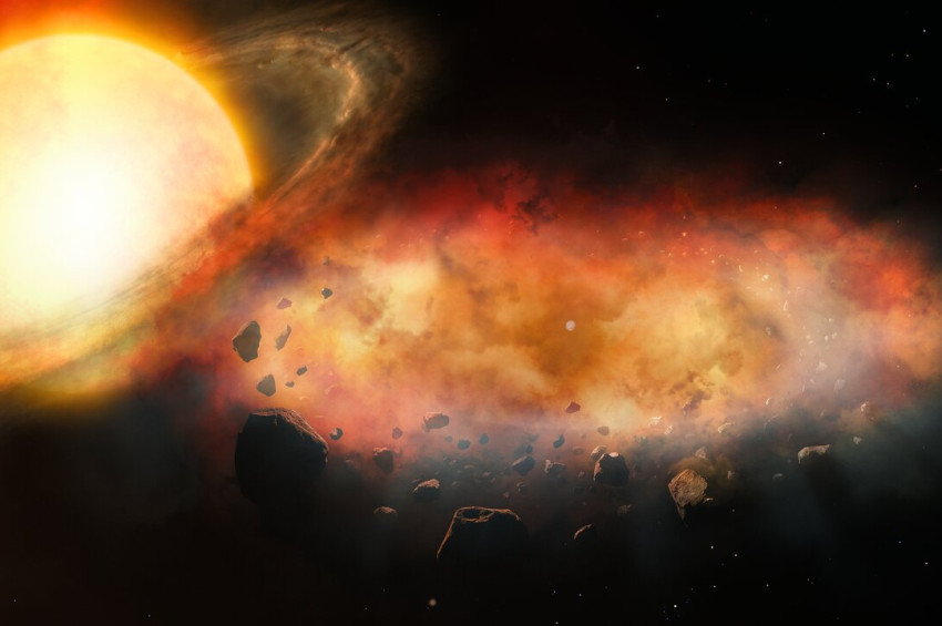 Gizemli bir cismin yörüngesinde metalik fırtınalar estiren devasa bulut keşfedildi